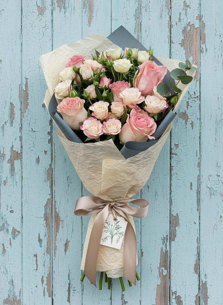 Букет цветов из: Розы в Незамаевской