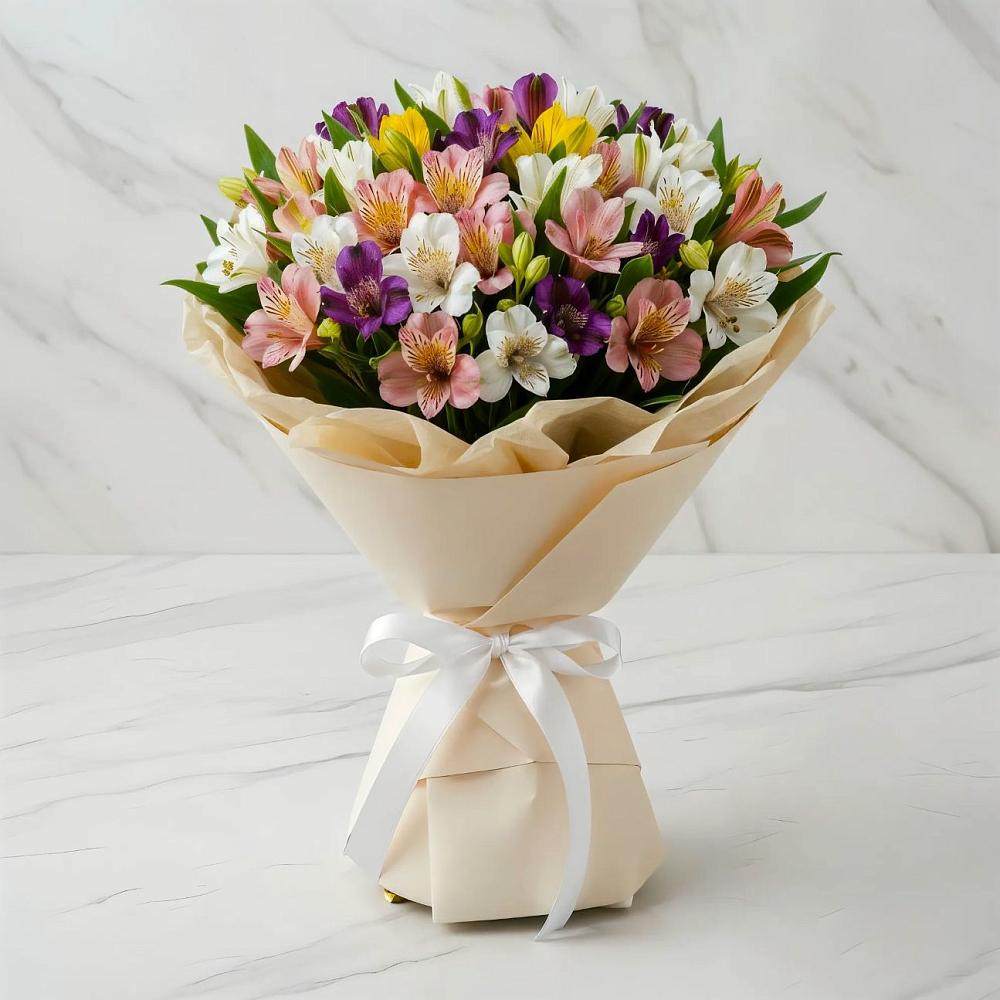 Букет цветов из: Альстромерии в Незамаевской