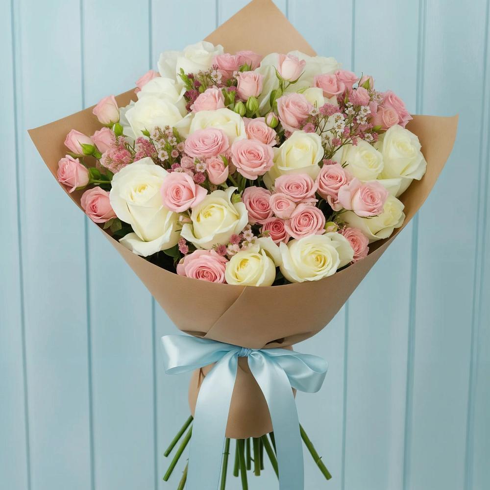 Букет цветов из: Розы в Незамаевской