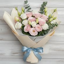 Букет цветов из:  Лизиантусы в Незамаевской