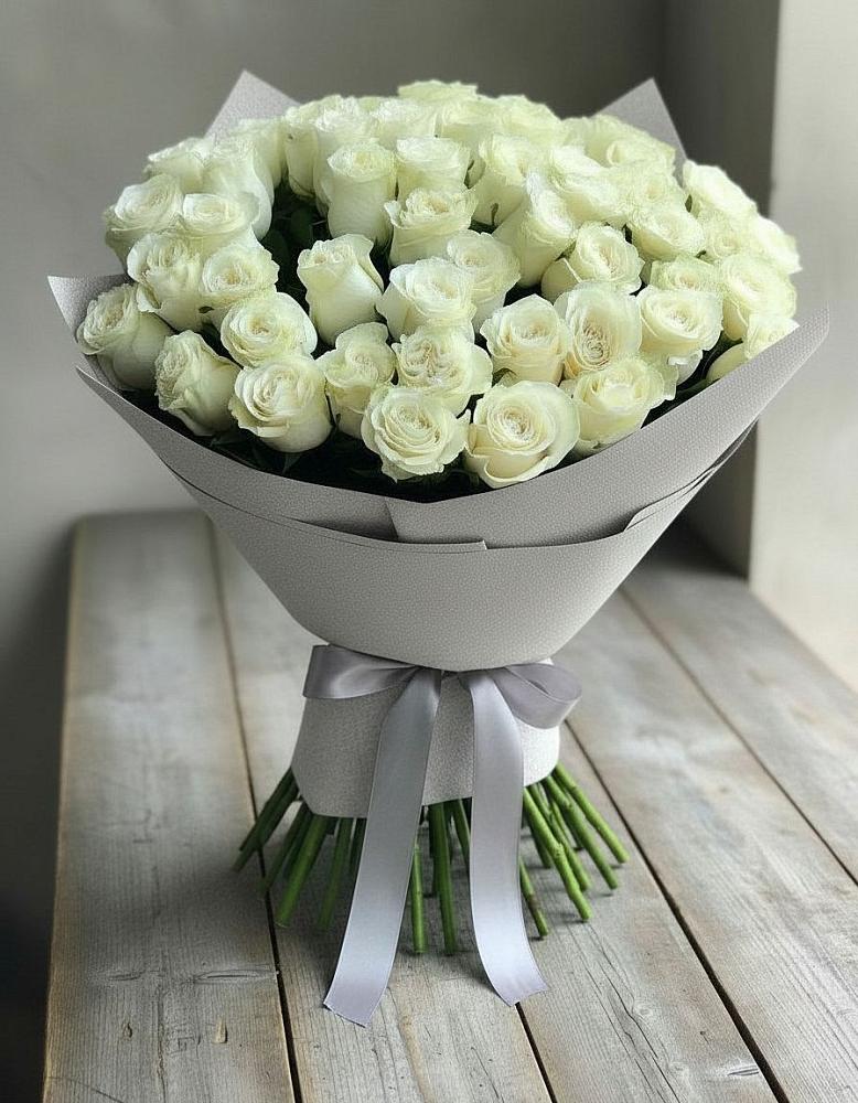 Букет 35 Белых роз в Незамаевской