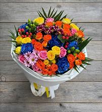 Букет цветов из:  Розы и Хризантемы в Незамаевской