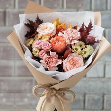 Букет цветов из:  Гвоздики, Хризантемы и Розы в Незамаевской