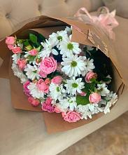 Букет цветов из:  Розы и Хризантемы в Незамаевской