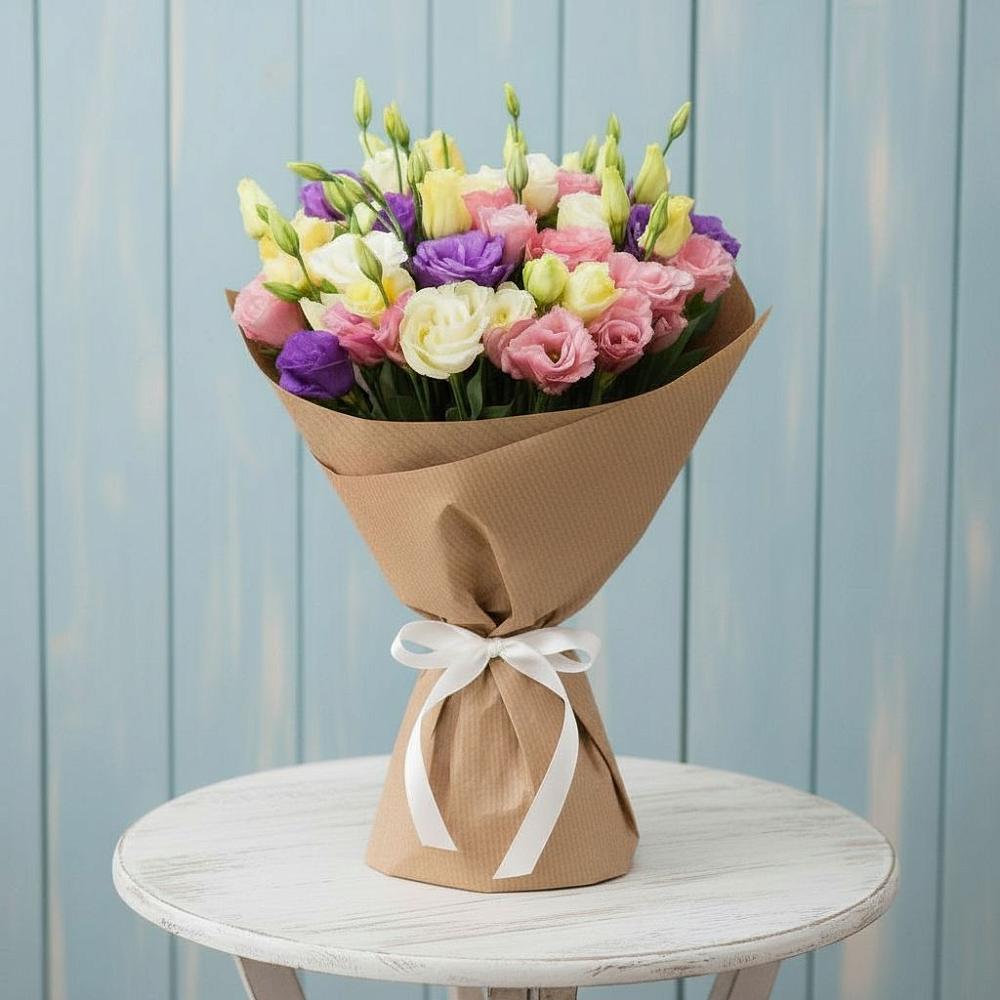 Букет цветов из: Лизиантусы в Незамаевской