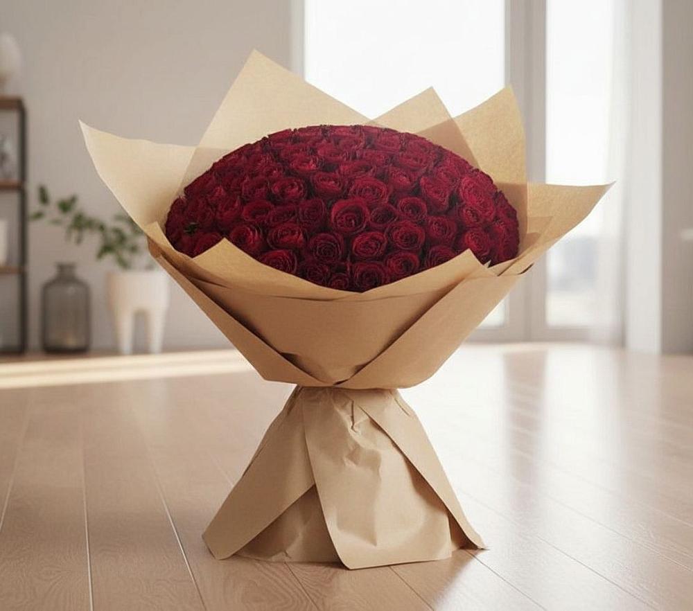 Букет 101 Красная роза в Незамаевской