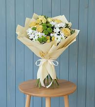 Букет цветов из:  Хризантемы и Розы в Незамаевской