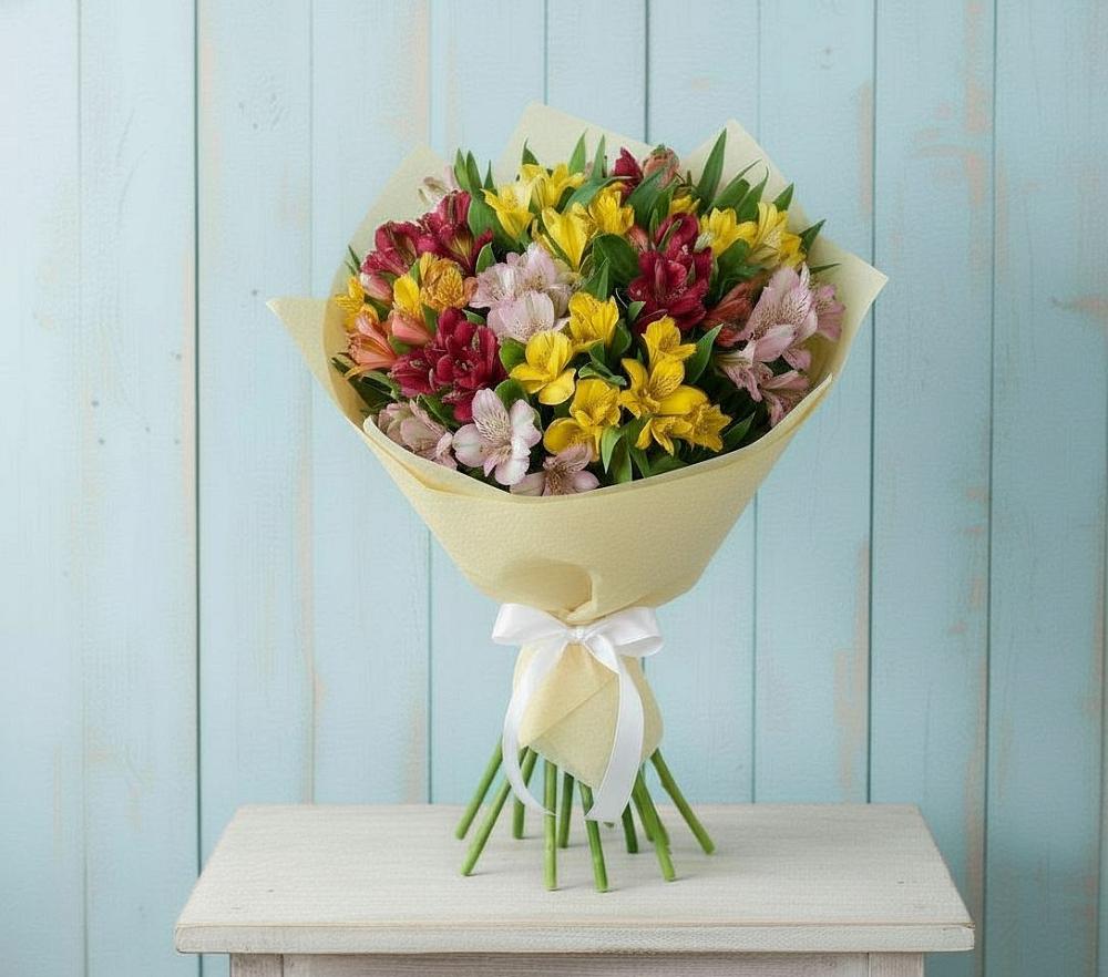 Букет цветов из: Альстромерии в Незамаевской