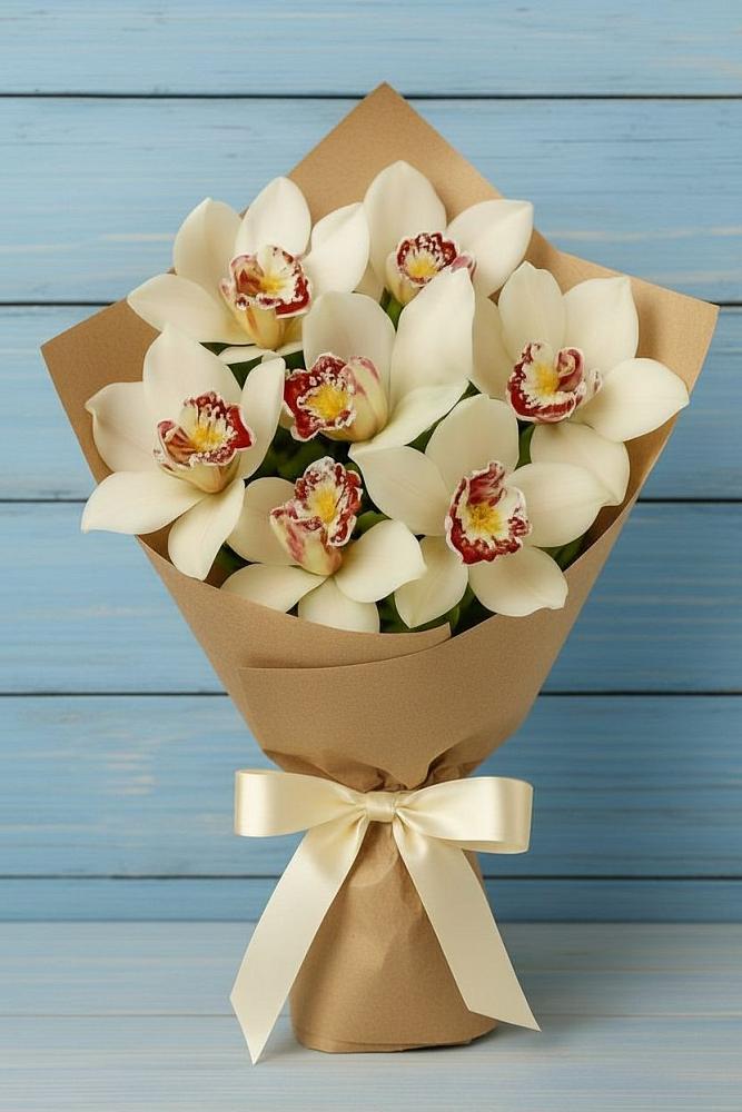 Букет цветов из: Орхидеи и Розы в Незамаевской