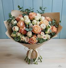 Букет цветов из:  Альстромерии и Розы в Незамаевской